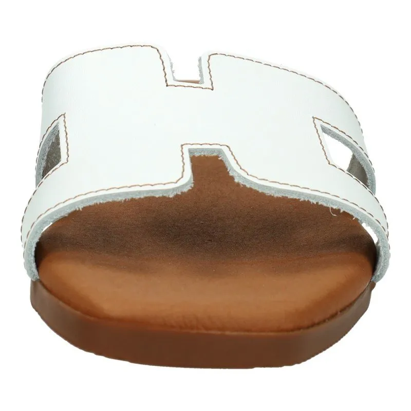 5321 Sandalias planas color BLANCO
