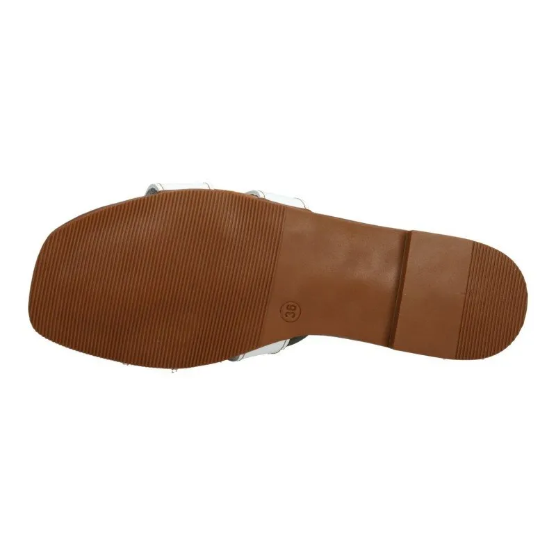 5321 Sandalias planas color BLANCO