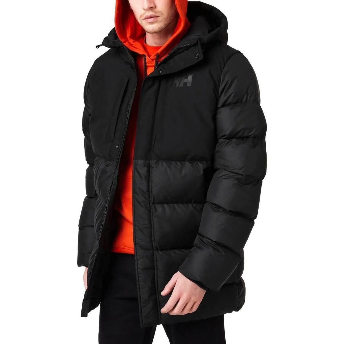 ACTIVE PUFFY LONG JACKET 990 BLACK