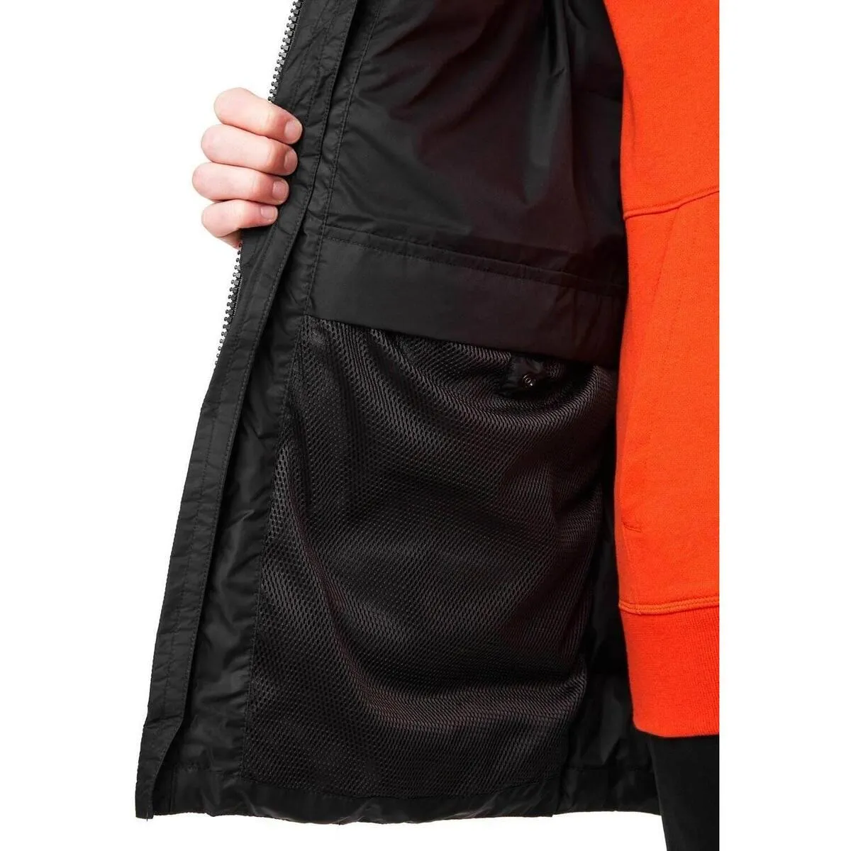 ACTIVE PUFFY LONG JACKET 990 BLACK