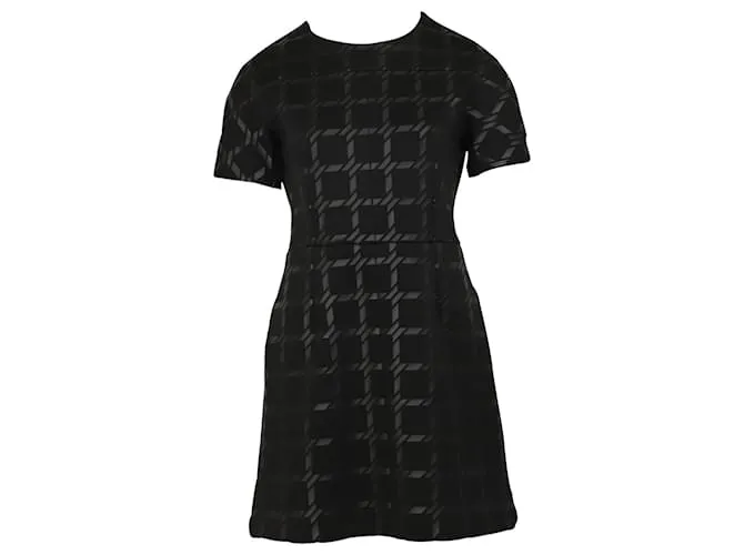 Alexander Wang VESTIDO A CUADROS BÚFALO en Poliéster Negro 