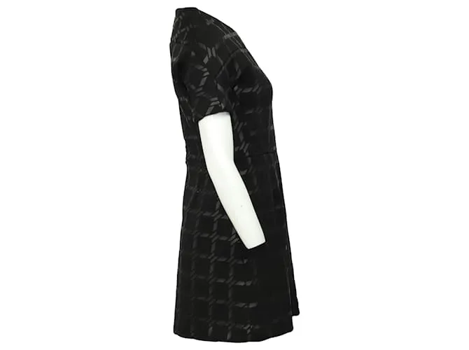 Alexander Wang VESTIDO A CUADROS BÚFALO en Poliéster Negro 