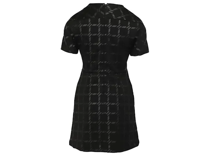 Alexander Wang VESTIDO A CUADROS BÚFALO en Poliéster Negro 