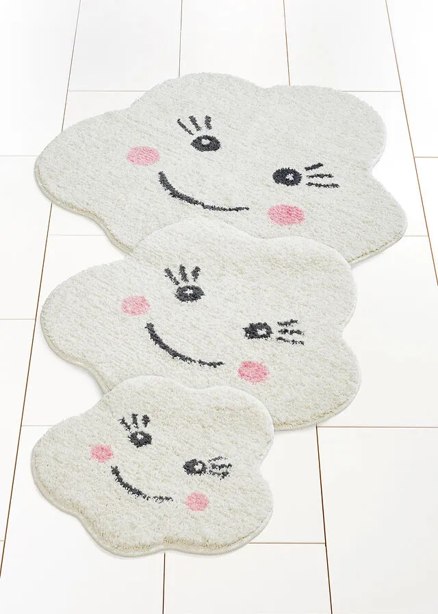 Alfombra de baño en forma de concha Crudo