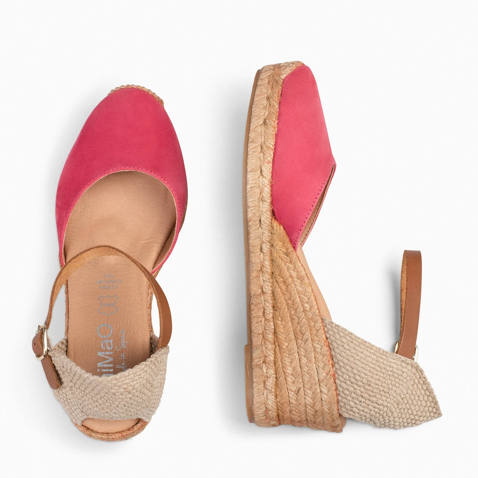 ALTEA  CUñAS DE ESPARTO BAJAS FUCSIA