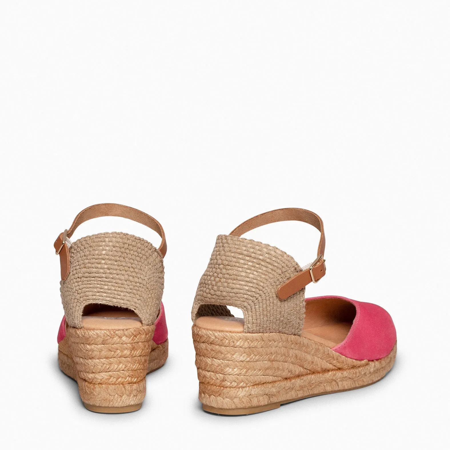 ALTEA  CUñAS DE ESPARTO BAJAS FUCSIA
