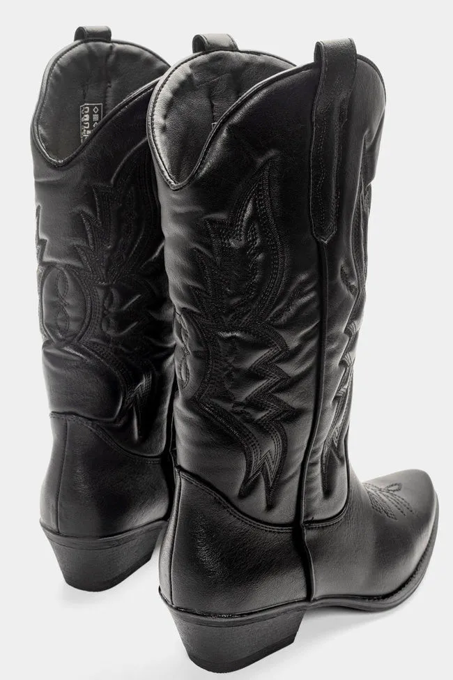 AMY  BOTAS DE COWBOY MUJER NEGRAS