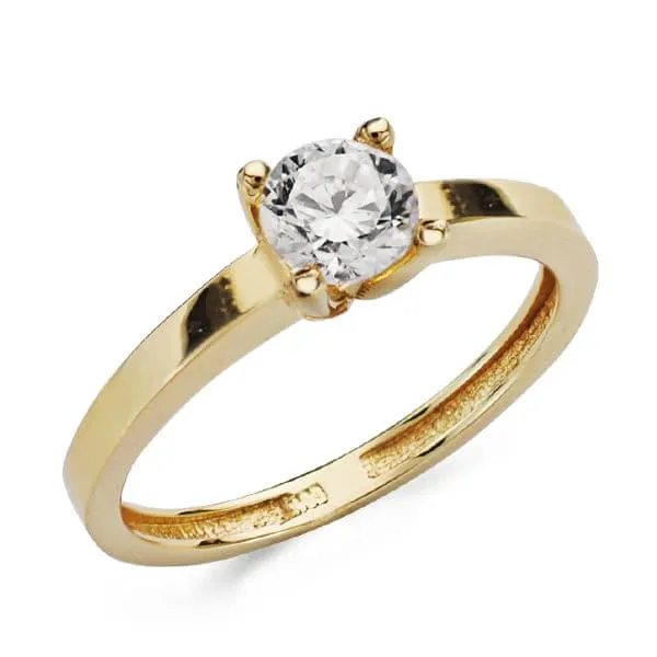 Anillo Oro Circonita