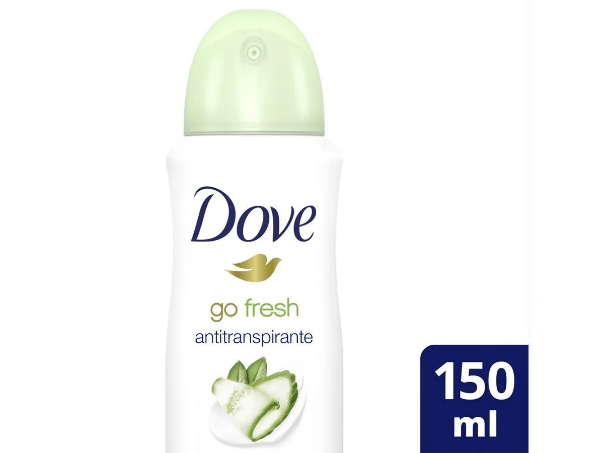 Antitranspirante DOVE Go Fresh Pepino y Té Verde en Aerosol 150 ml