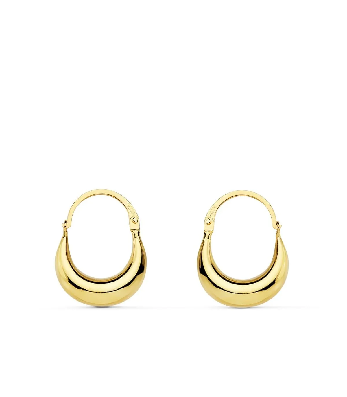 Aros Morcilla Oro Amarillo 18K 15 MM