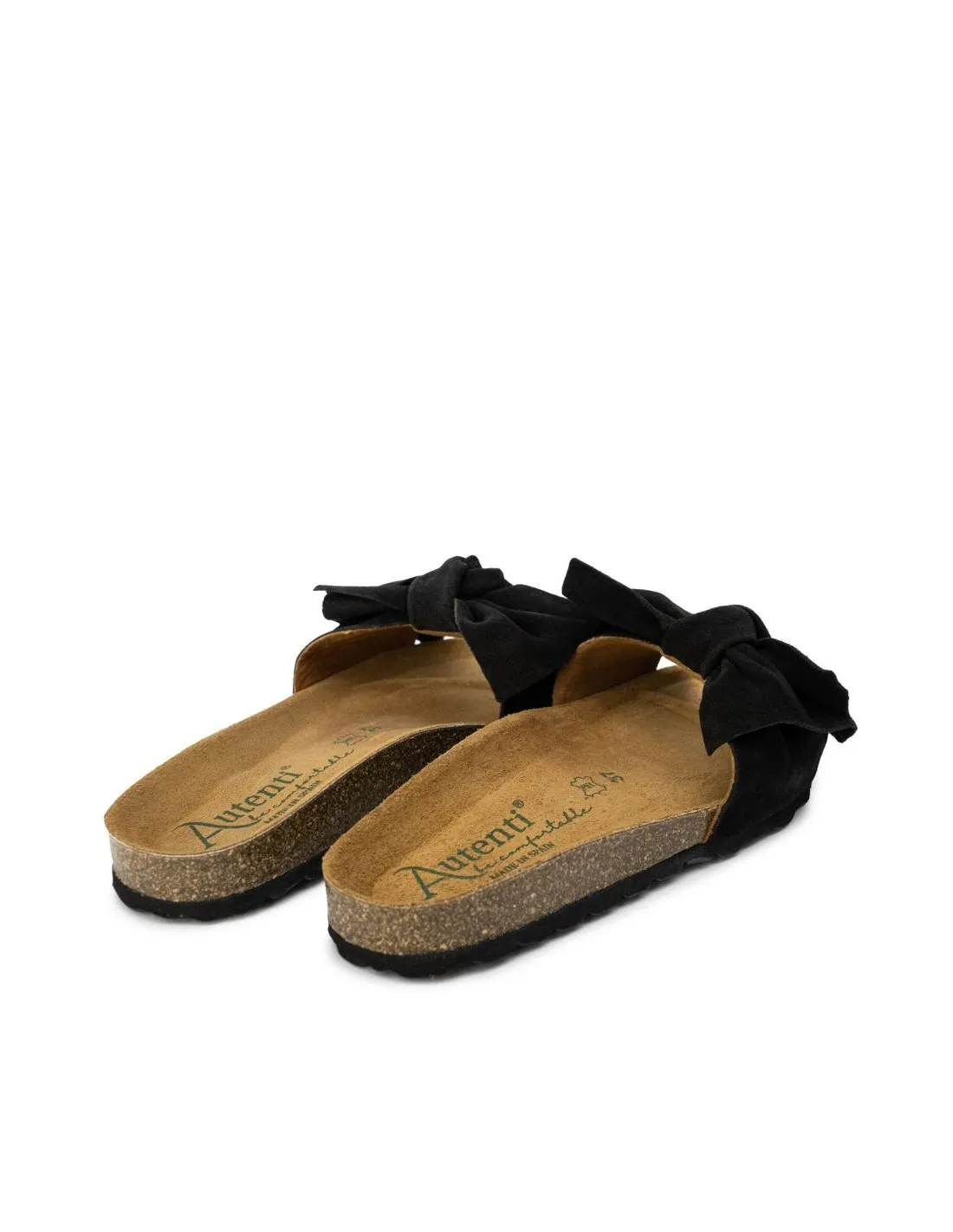 AUTENTI Sandalias Bio Lazo Negras