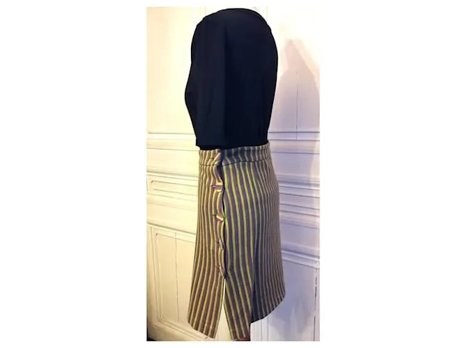 Autre Marque FALDA AGNES B FALDA BAYADERE RETRO 5 BOTONES T1 O T36 Multicolor 