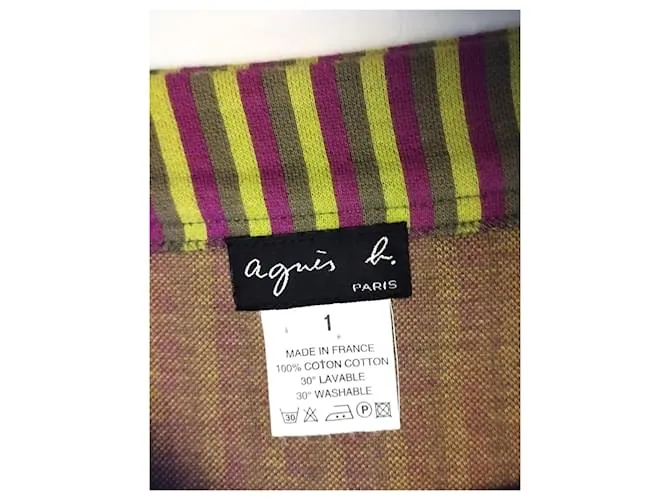 Autre Marque FALDA AGNES B FALDA BAYADERE RETRO 5 BOTONES T1 O T36 Multicolor 