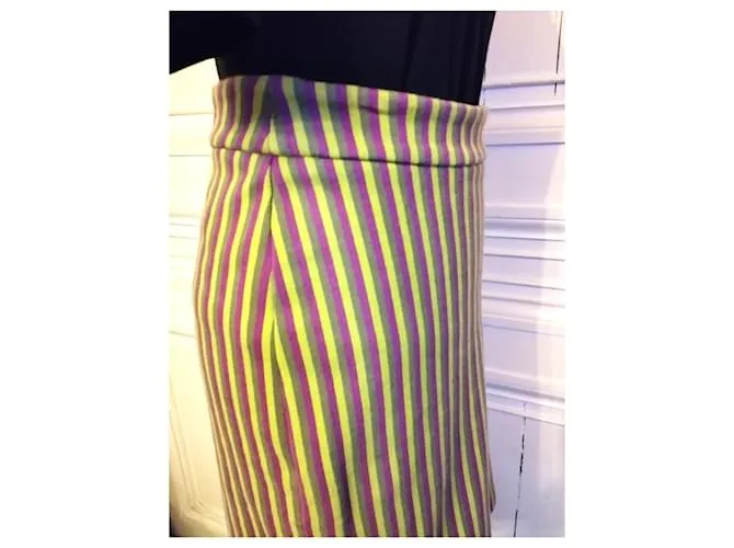 Autre Marque FALDA AGNES B FALDA BAYADERE RETRO 5 BOTONES T1 O T36 Multicolor 
