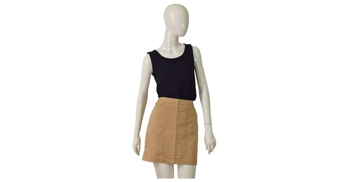 Autre Marque Faldas Beige 
