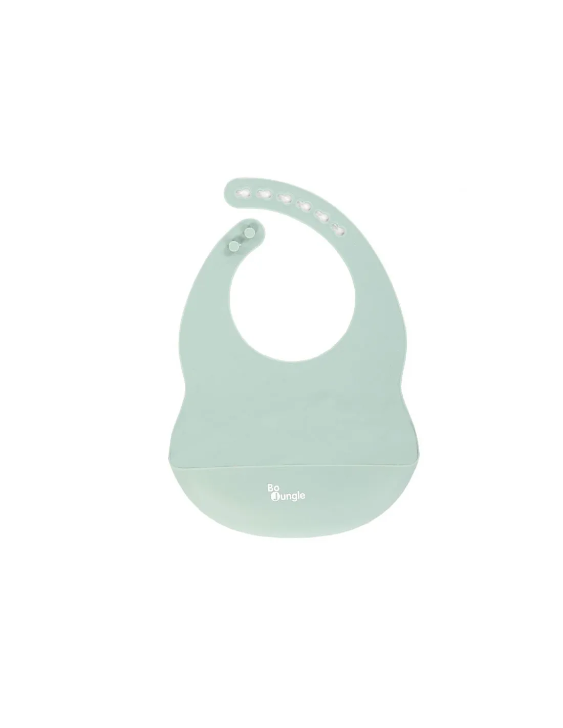 Babero de silicona menta de Bo Jungle