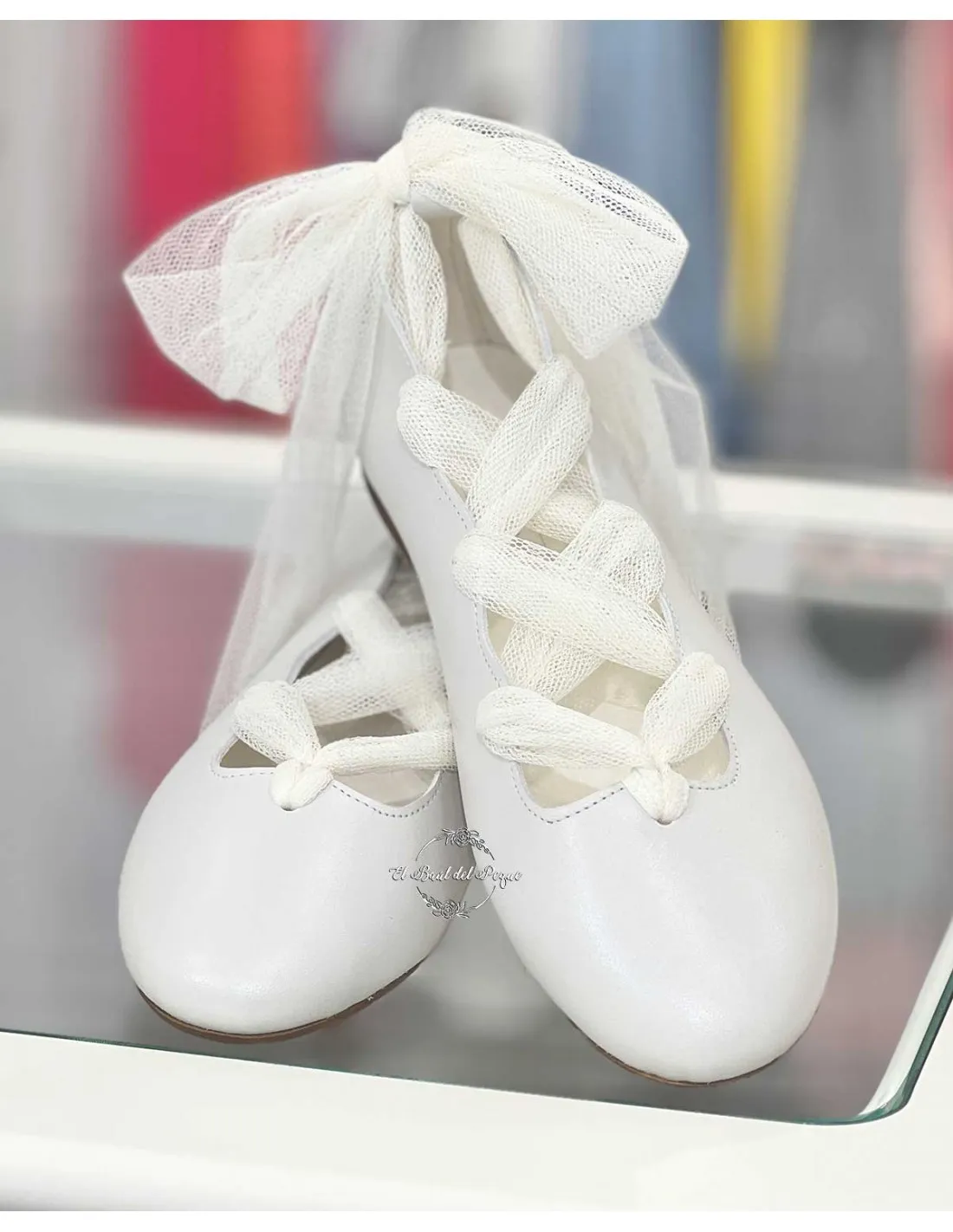 Bailarina Niña Comunión y Ceremonia Blanco Roto María Catalán