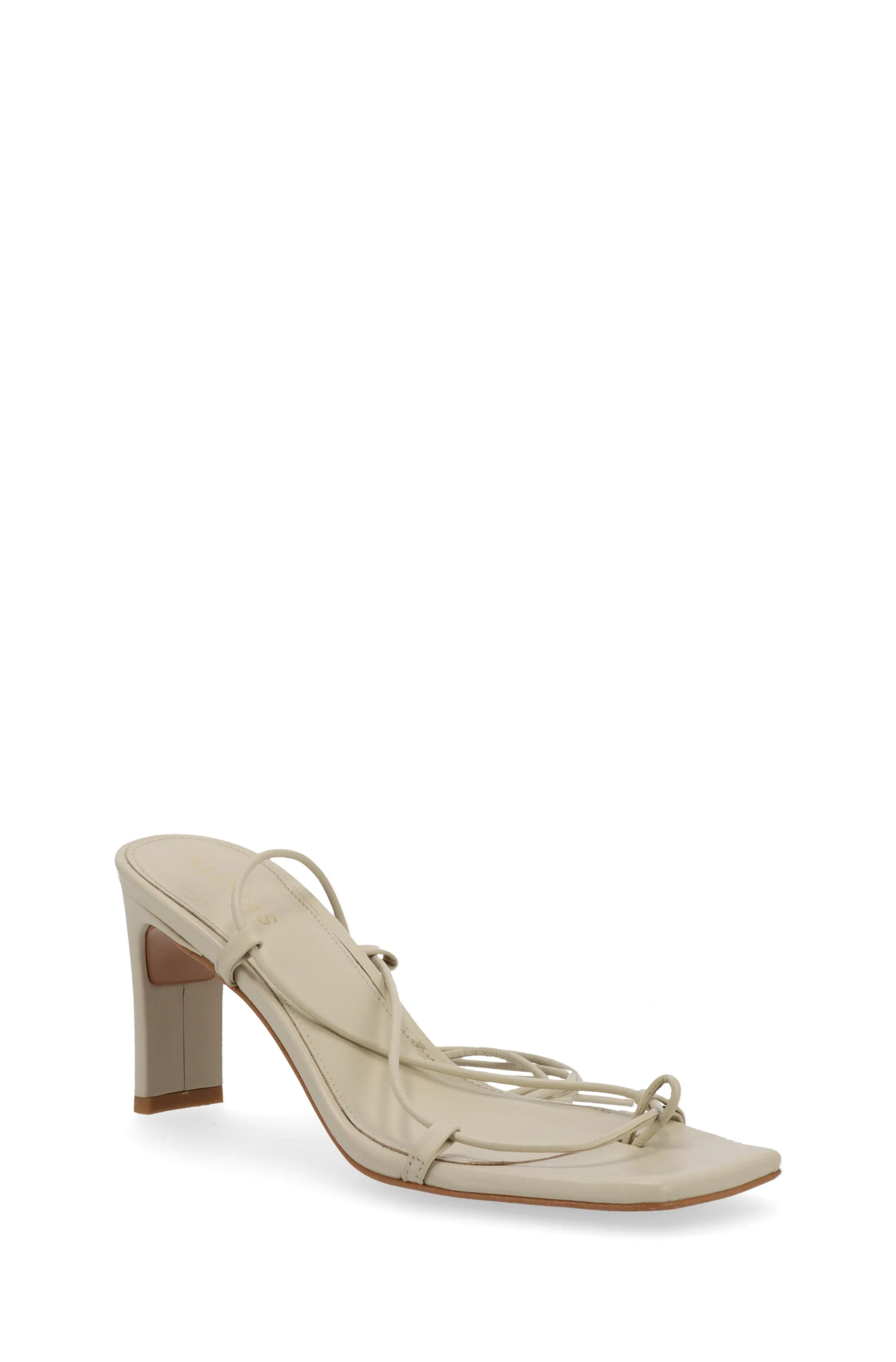 Bellini Cream Leather Sandals