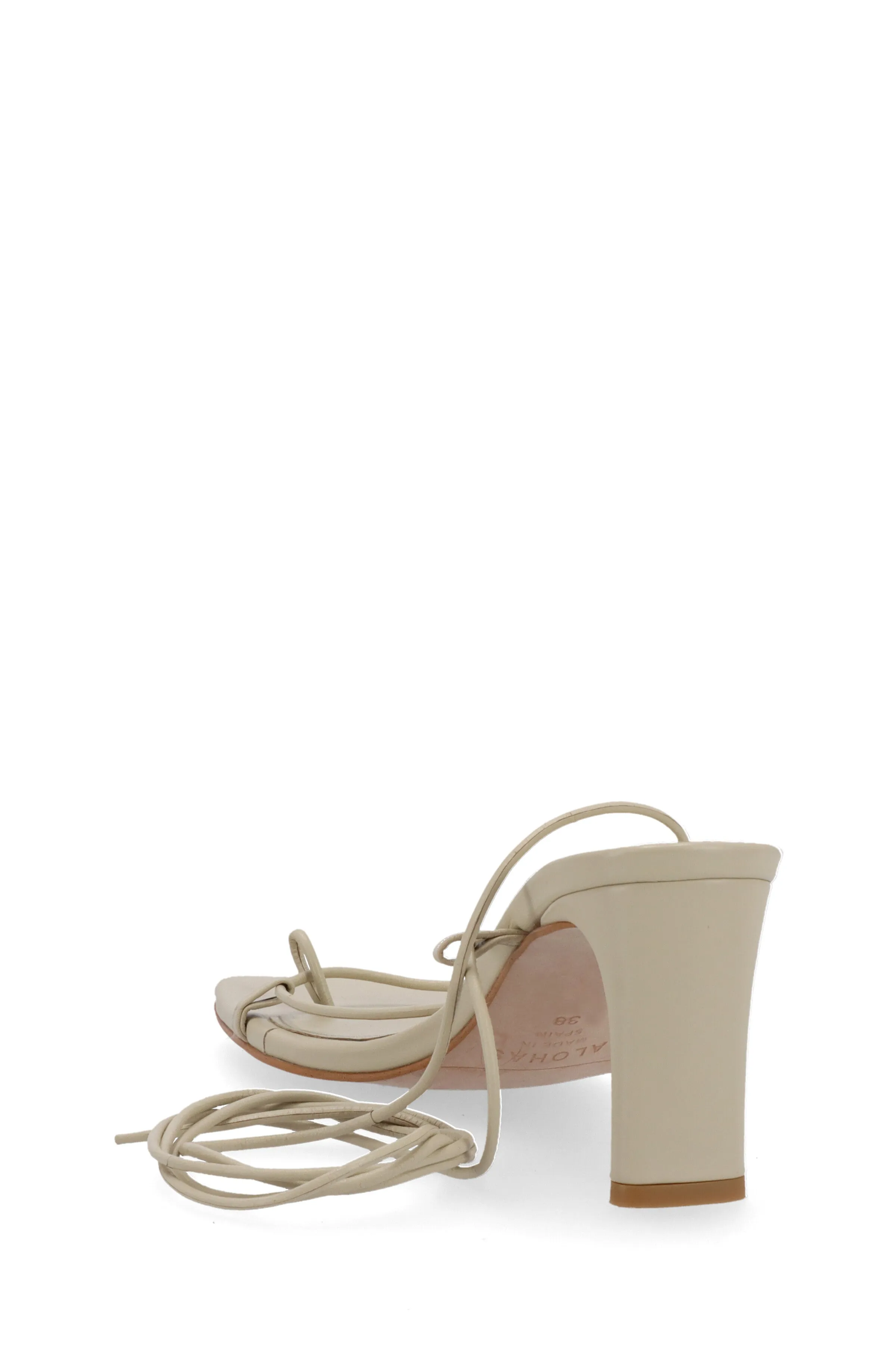 Bellini Cream Leather Sandals