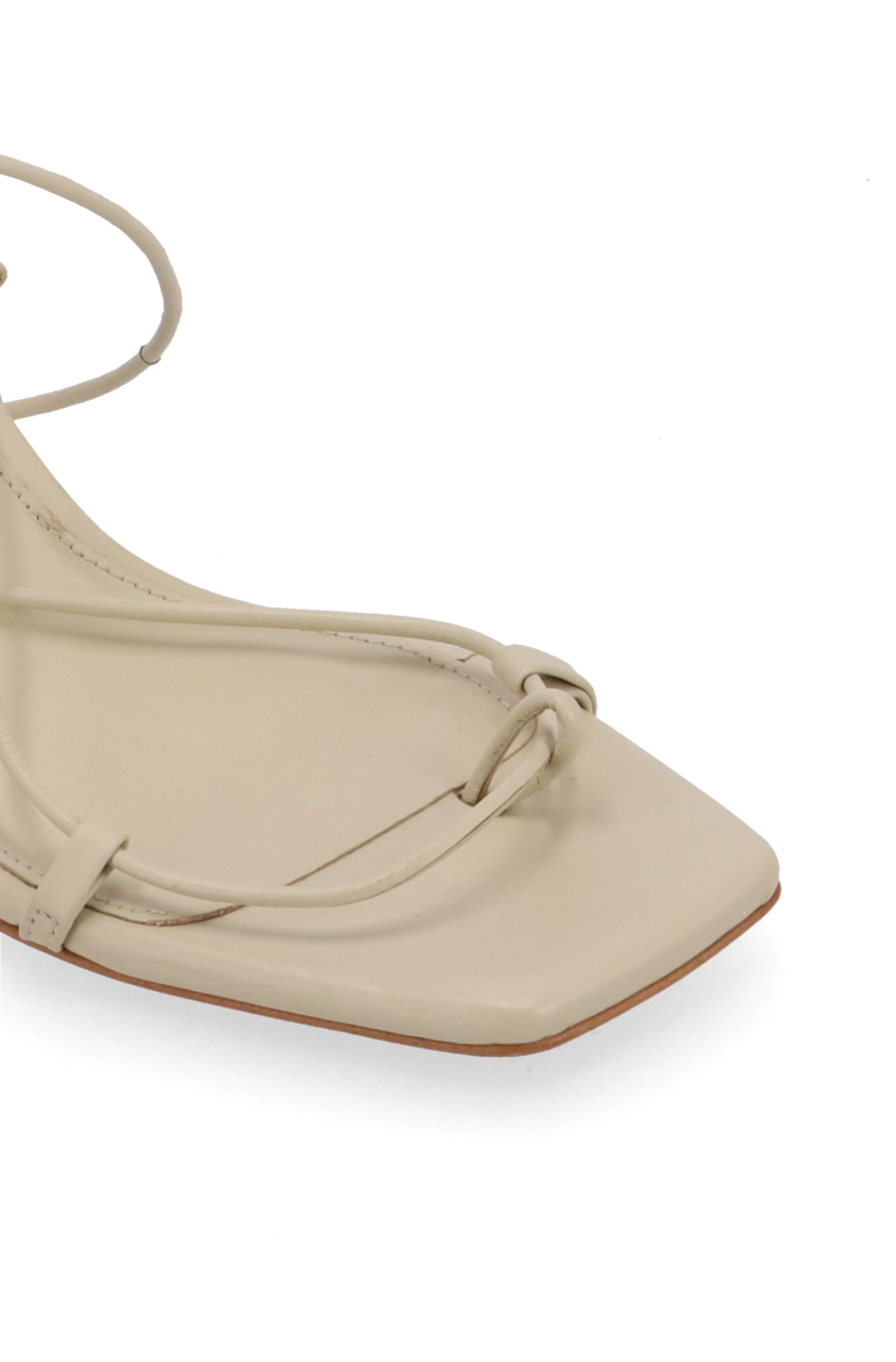 Bellini Cream Leather Sandals