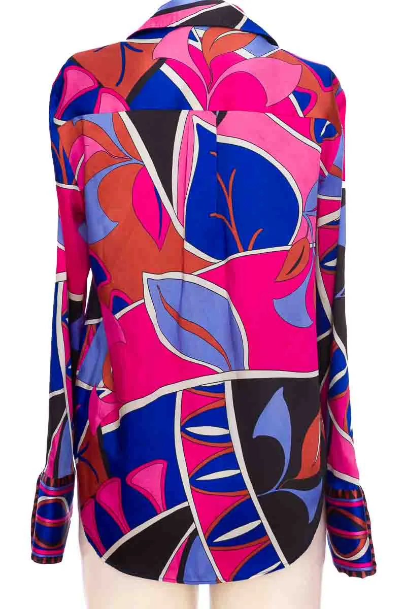 BLUSA COLOR AZUL  ZARA