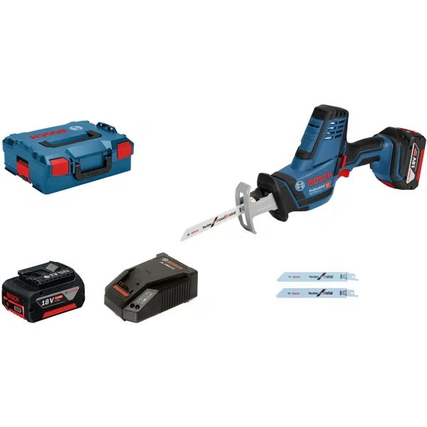 BOSCH  GSA 18 VLI C  SIERRA SABLE CON 2 BATERíAS, LIION, 18 V, 5 AH, 21 MM, CAJA ESPECIAL