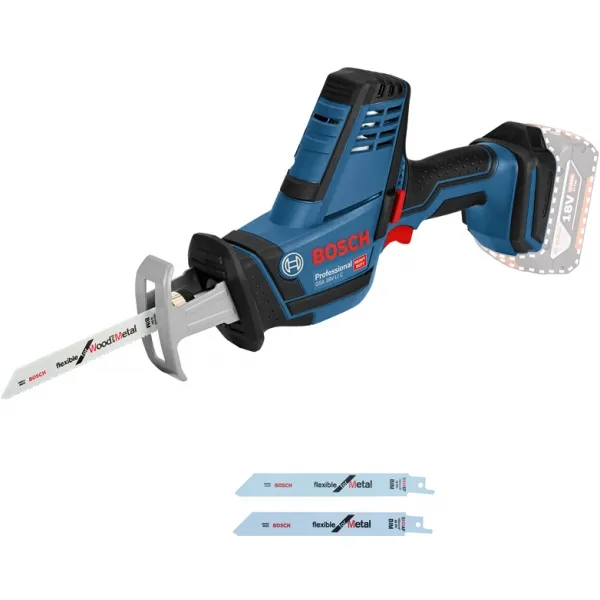 BOSCH  GSA 18 VLI C  SIERRA SABLE CON 2 BATERíAS, LIION, 18 V, 5 AH, 21 MM, CAJA ESPECIAL