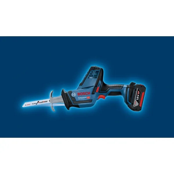 BOSCH  GSA 18 VLI C  SIERRA SABLE CON 2 BATERíAS, LIION, 18 V, 5 AH, 21 MM, CAJA ESPECIAL