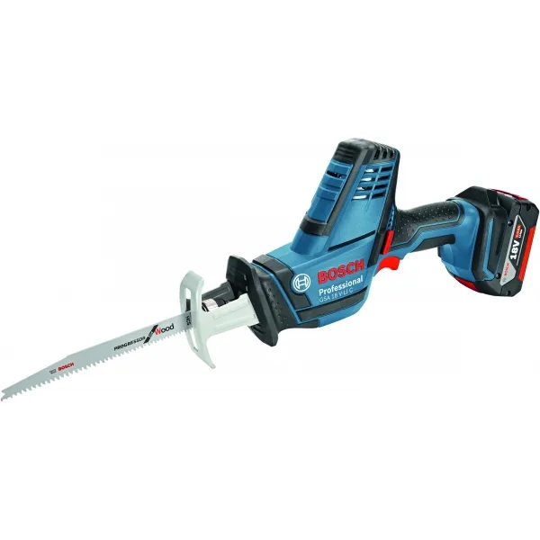 BOSCH  GSA 18 VLI C  SIERRA SABLE CON 2 BATERíAS, LIION, 18 V, 5 AH, 21 MM, CAJA ESPECIAL