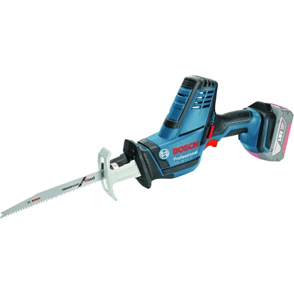 BOSCH  GSA 18 VLI C  SIERRA SABLE CON 2 BATERíAS, LIION, 18 V, 5 AH, 21 MM, CAJA ESPECIAL