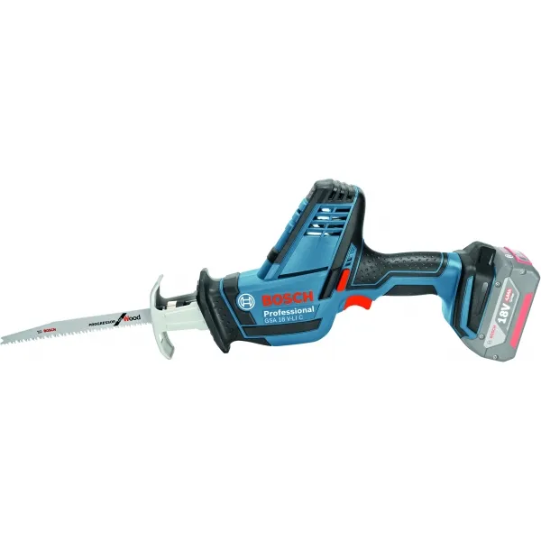 BOSCH  GSA 18 VLI C  SIERRA SABLE CON 2 BATERíAS, LIION, 18 V, 5 AH, 21 MM, CAJA ESPECIAL