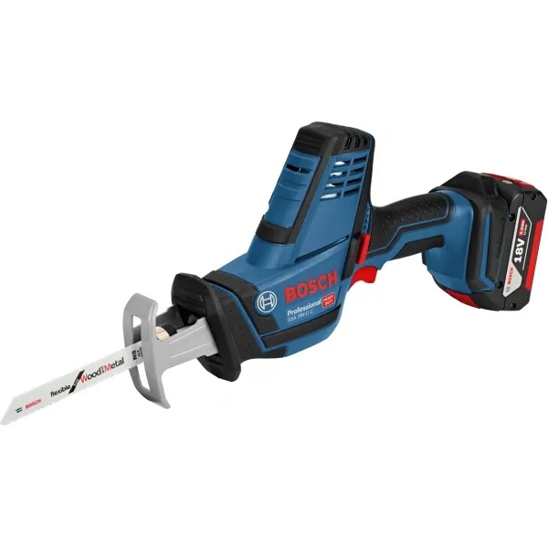 BOSCH  GSA 18 VLI C  SIERRA SABLE CON 2 BATERíAS, LIION, 18 V, 5 AH, 21 MM, CAJA ESPECIAL