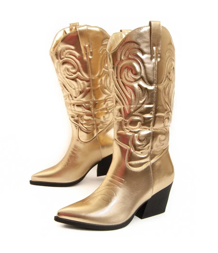 Bota Cowboy De Tacón Para Mujer.  Montevita  Bottavita13  93969 Dorado