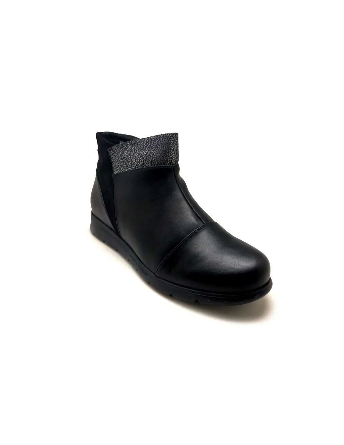 BOTÍN PLANO CLOW NEGRO MUJER 9B1066