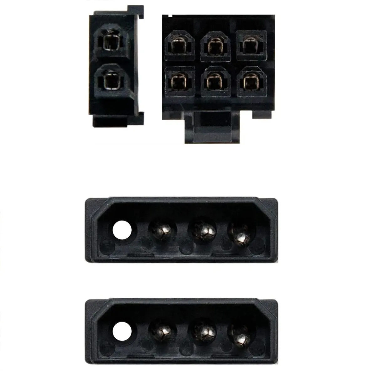 CABLE DE ALIMENTACION PARA TARJETA GRAFICA 2X MOLEX A PCIE 0.20 M NEGRO