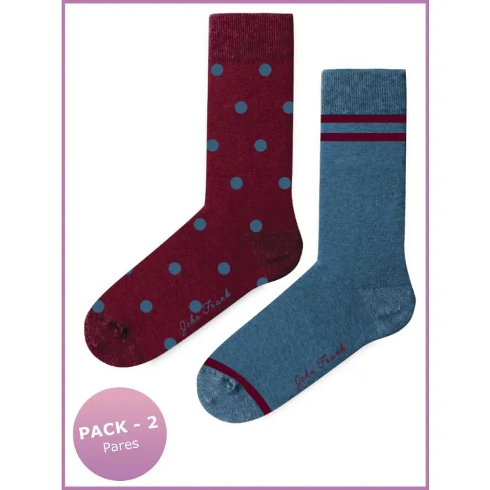 CALCETINES MUJER JOHN FRANK ALGODóN (PACK 2 PARES) WJF2LS1925