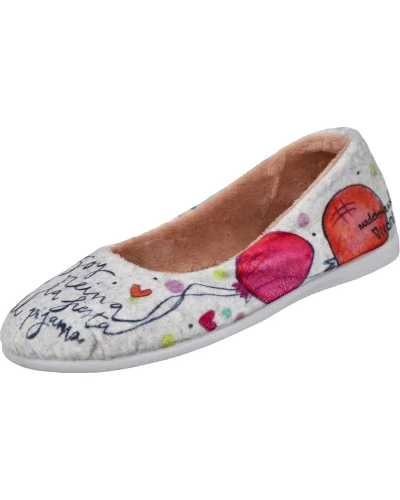 CALZADO DE CASA DE MUJER VIVANT BAC222310 ZAPATILLAS DE CASA M GRIS