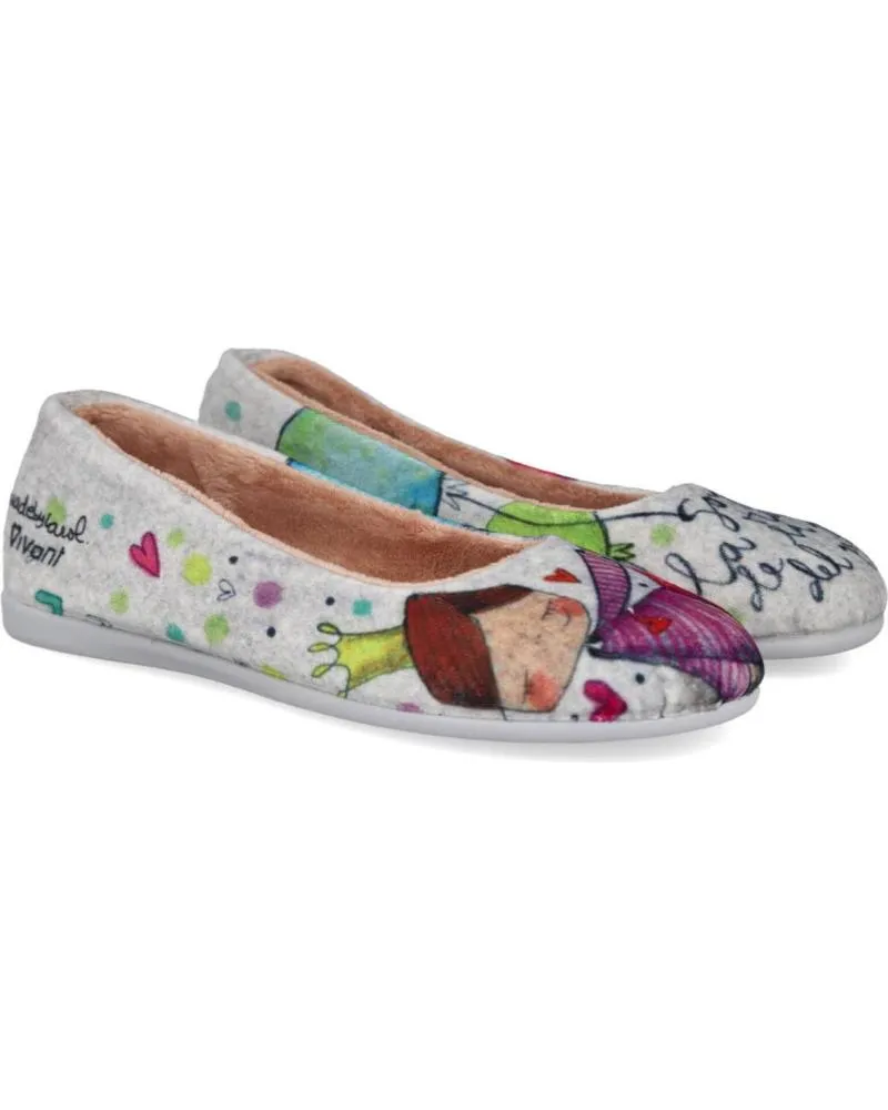 CALZADO DE CASA DE MUJER VIVANT BAC222310 ZAPATILLAS DE CASA M GRIS