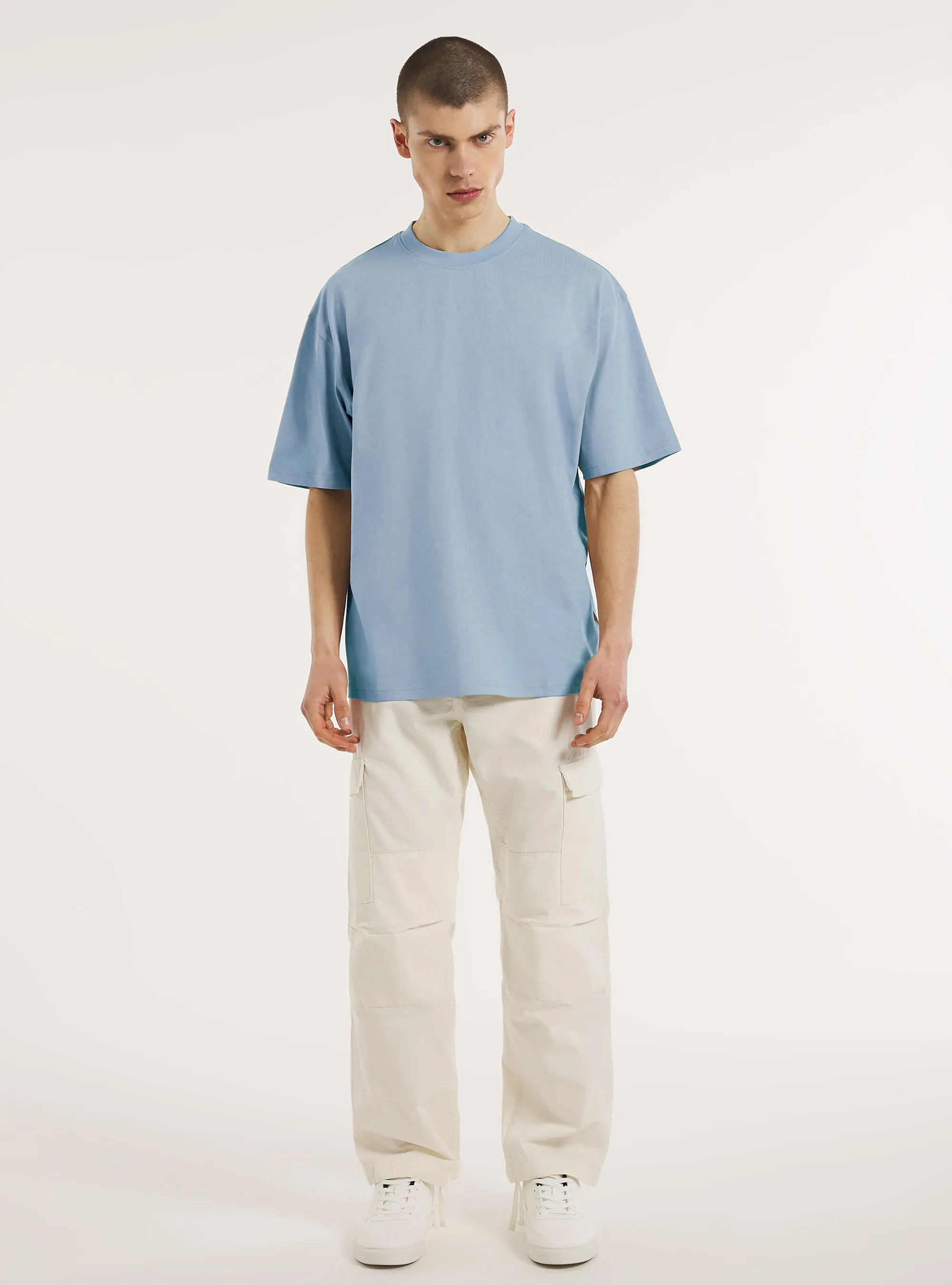 Camiseta de algodón boxy fit