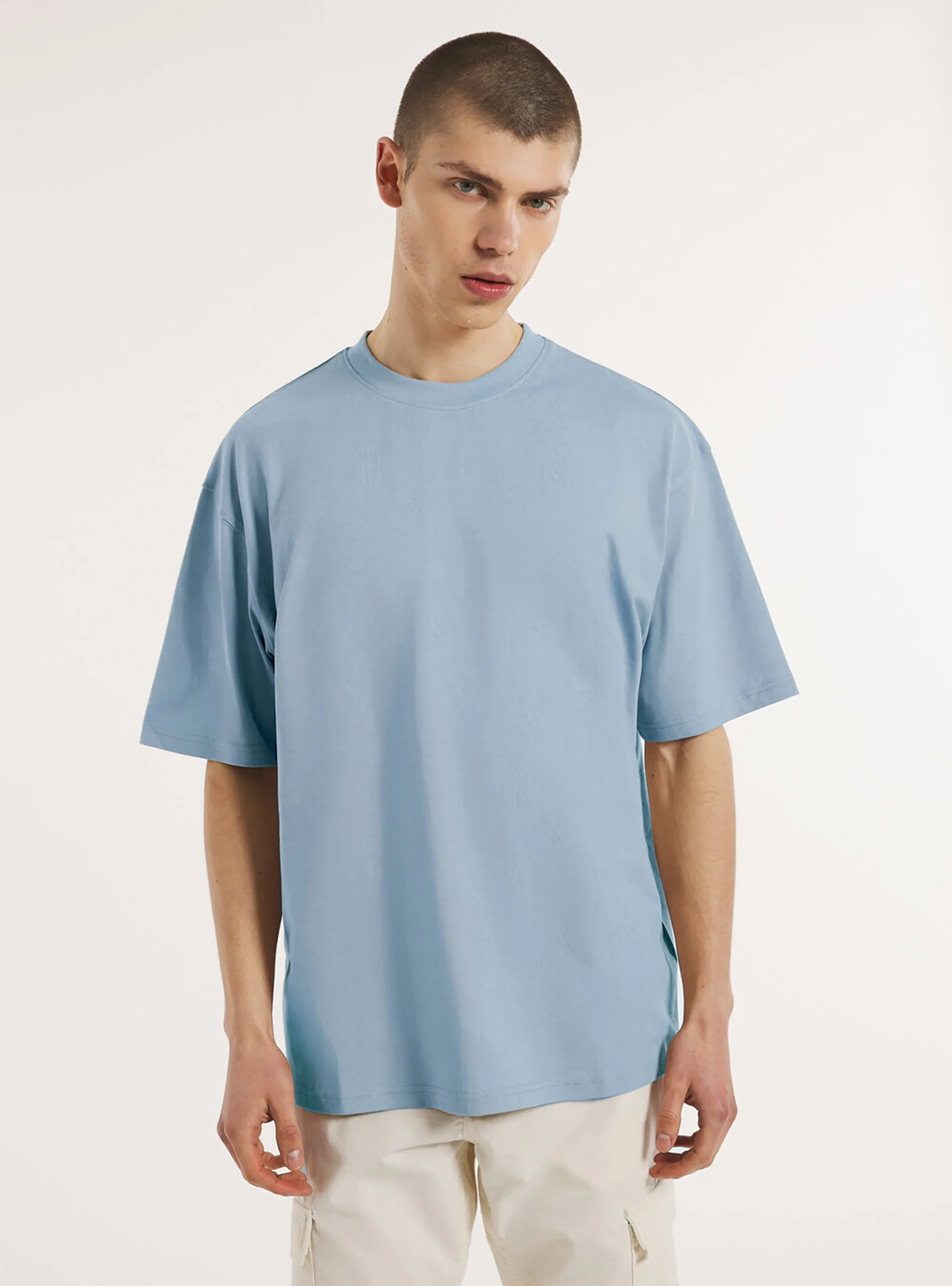 Camiseta de algodón boxy fit