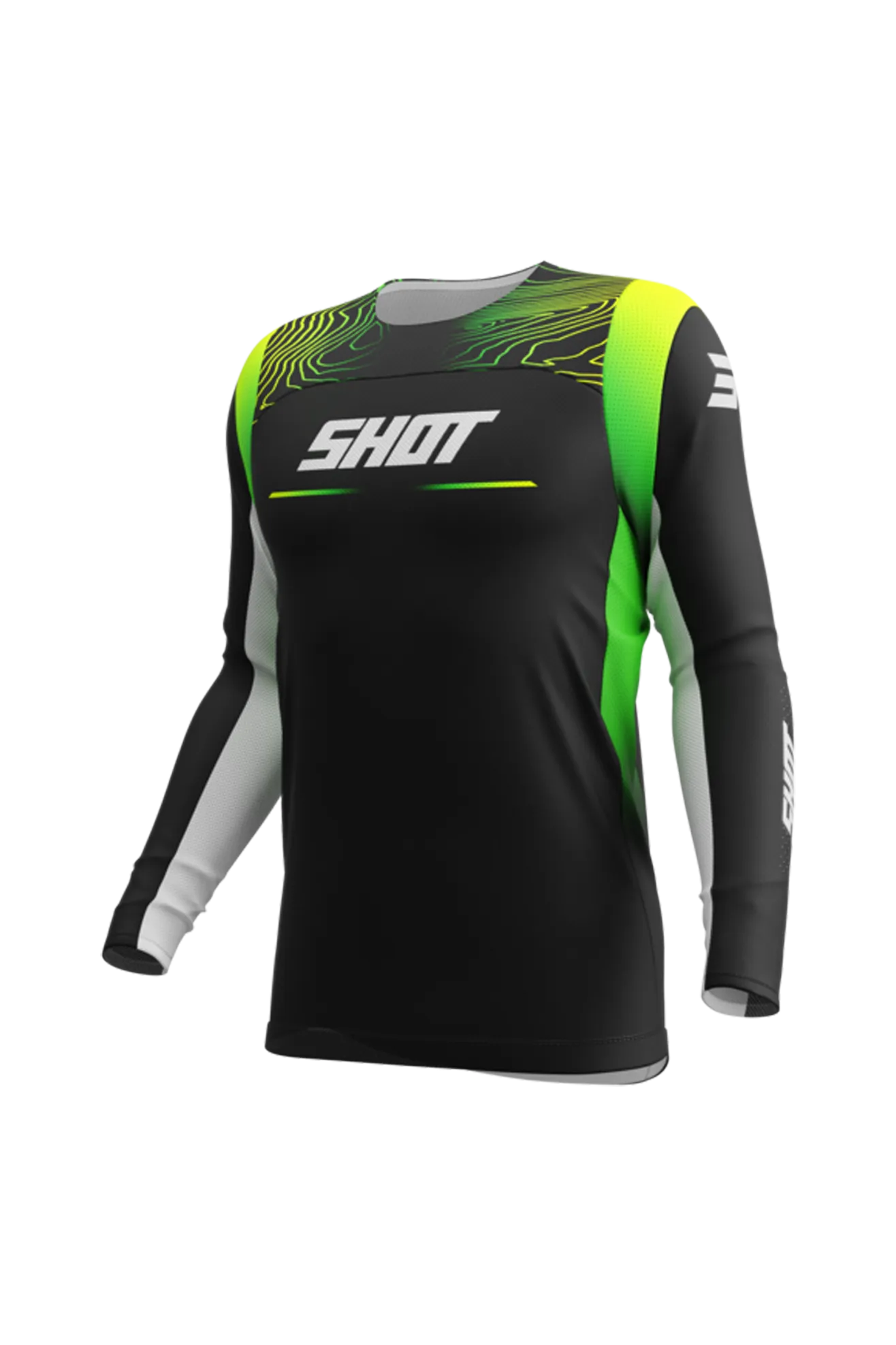 Camiseta de Cross Niño Shot Contact Apex Amarillo Neón