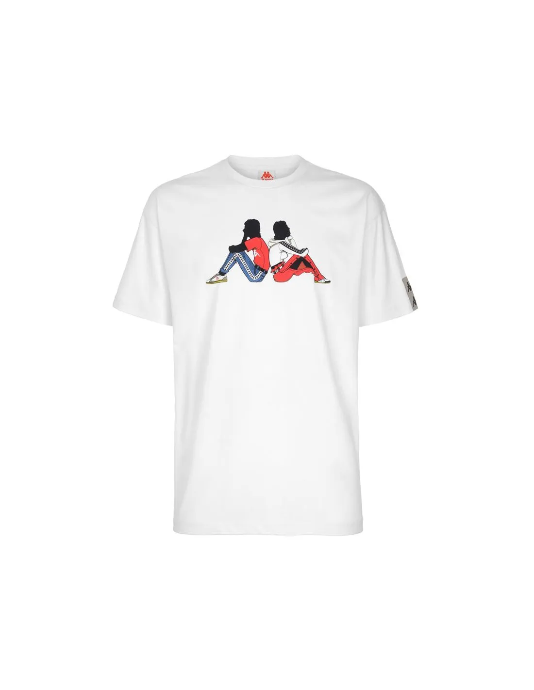 Camiseta de fitness Kappa 222 Banda pop Blanco
