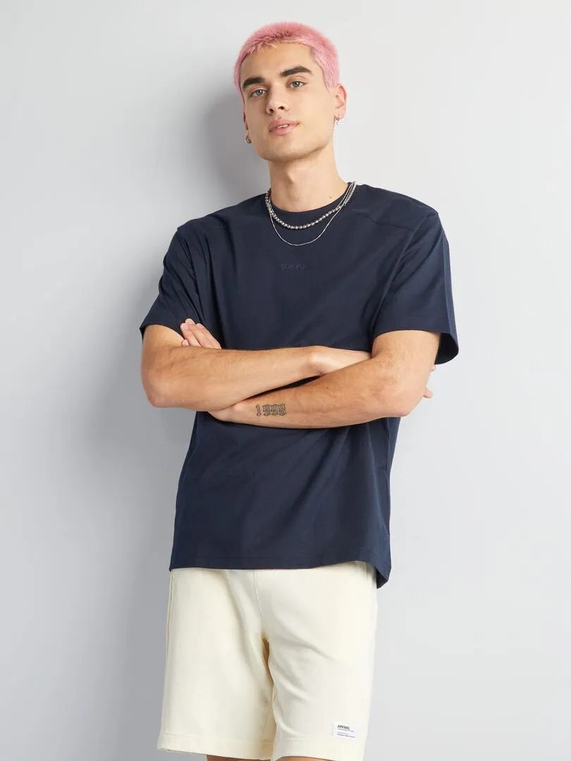 CAMISETA DE MANGA CORTA 'TOKIO'  AZUL