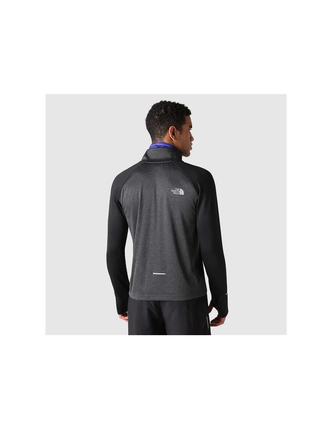 CAMISETA DE RUNNING THE NORTH FACE 14 ZIP RUN NEGRO HOMBRE
