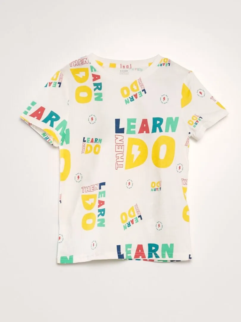 CAMISETA ESTAMPADA  BLANCO