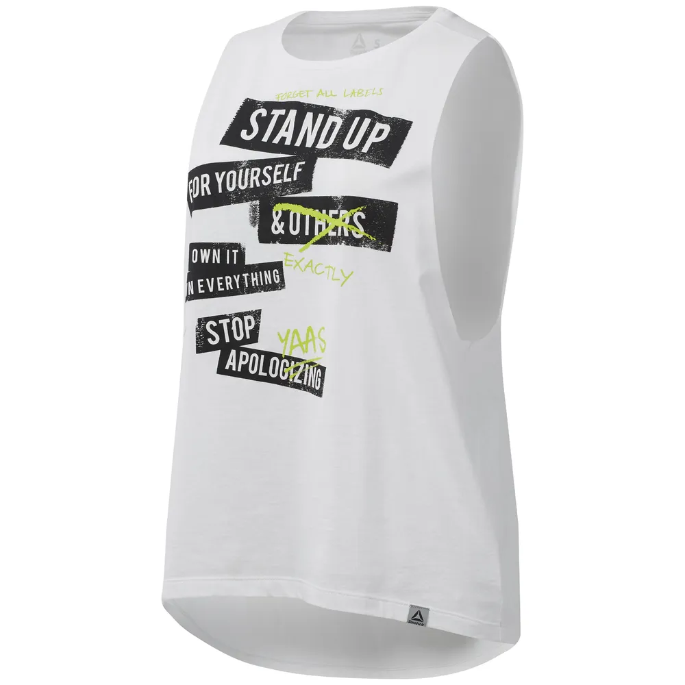 CAMISETA SIN MANGAS STOP APOLOGIZING  DU4639