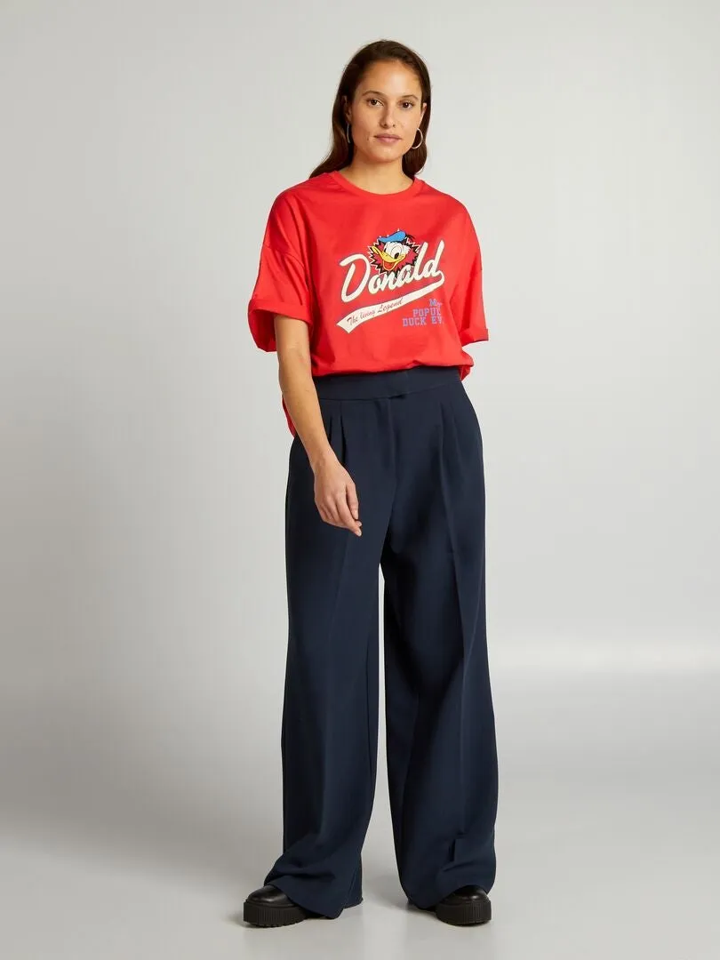 CAMISETA 'DONALD DUCK' DE 'DISNEY' DE ALGODóN  ROJO