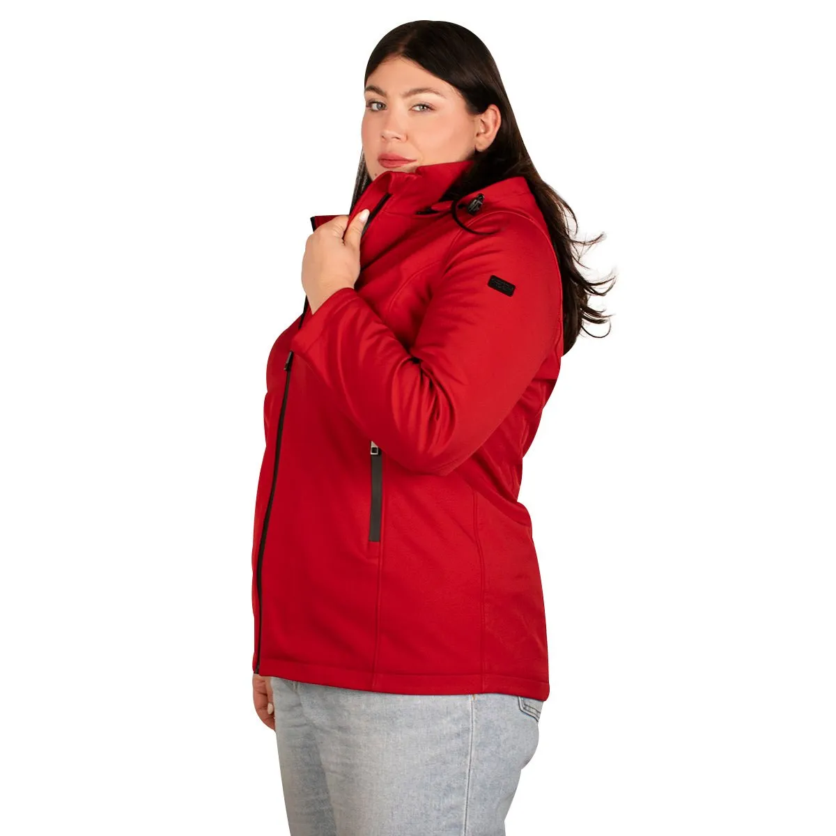 Chamarra Softshell Con Gorro Desmontable Ajustable Greenlader Mujer