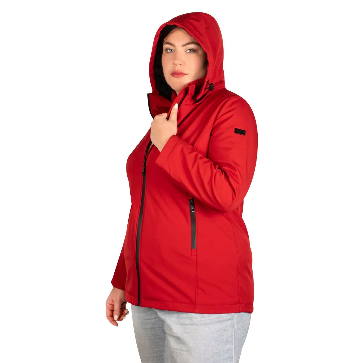Chamarra Softshell Con Gorro Desmontable Ajustable Greenlader Mujer