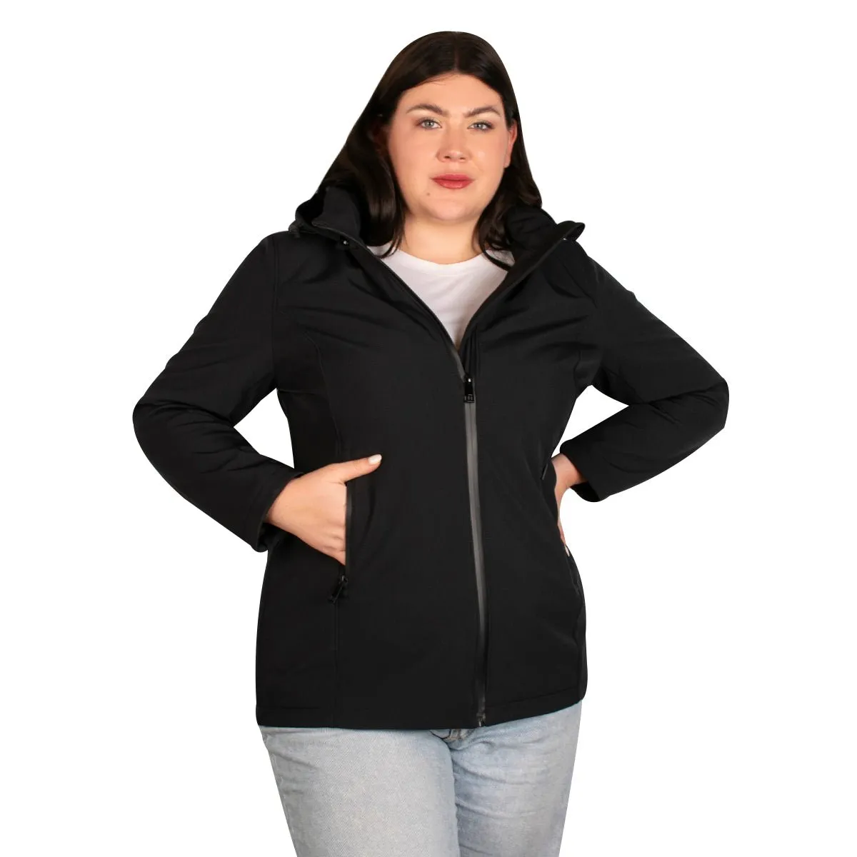 Chamarra Softshell Con Gorro Desmontable Ajustable Greenlader Mujer